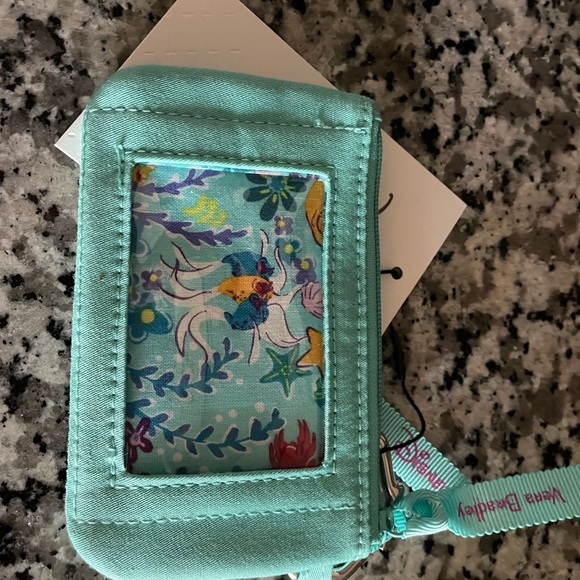 Vera Bradley Disney Ariel the little mermaid wallet card case - Picture 2 of 2
